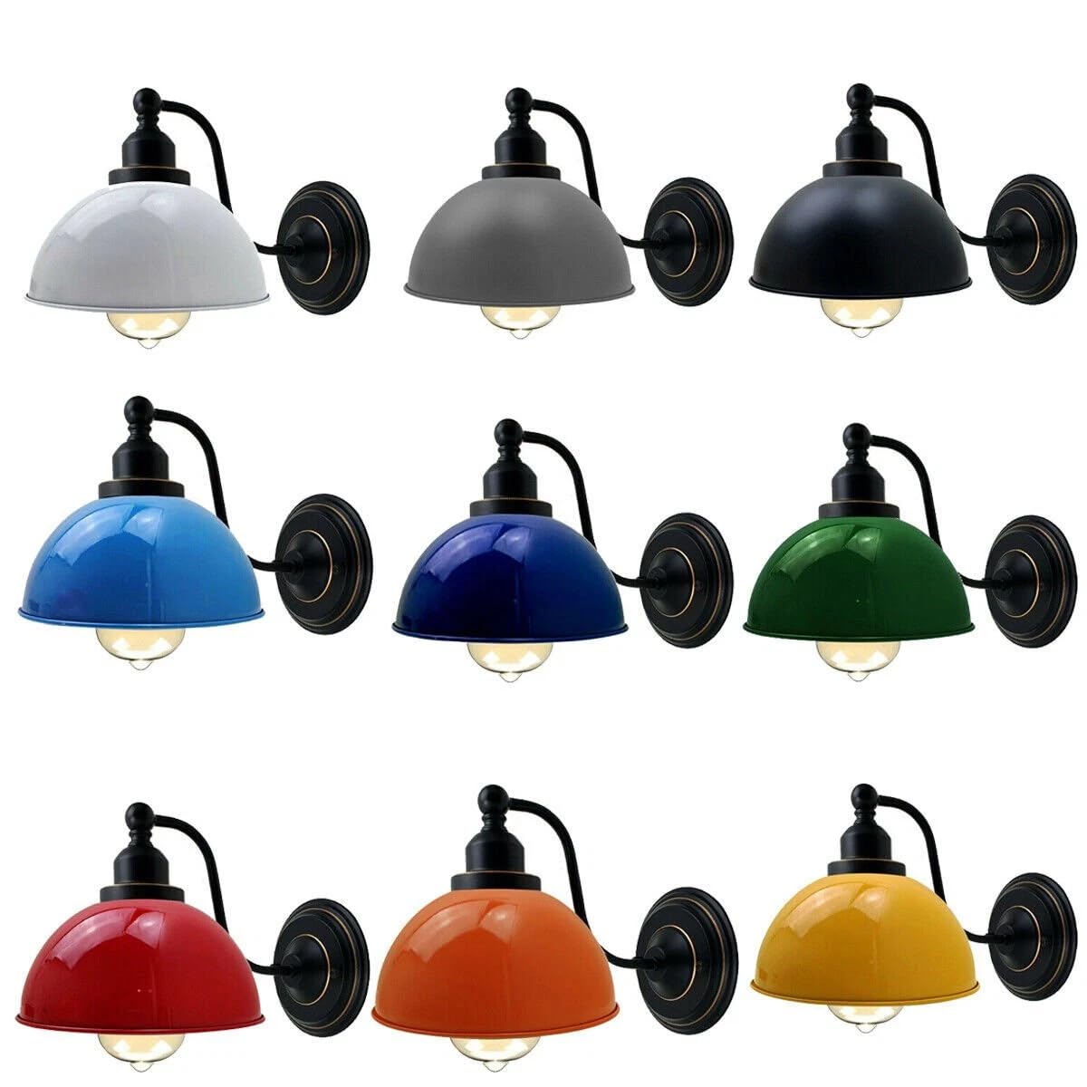 Industrial Wall Sconce with E27 Base ~6297