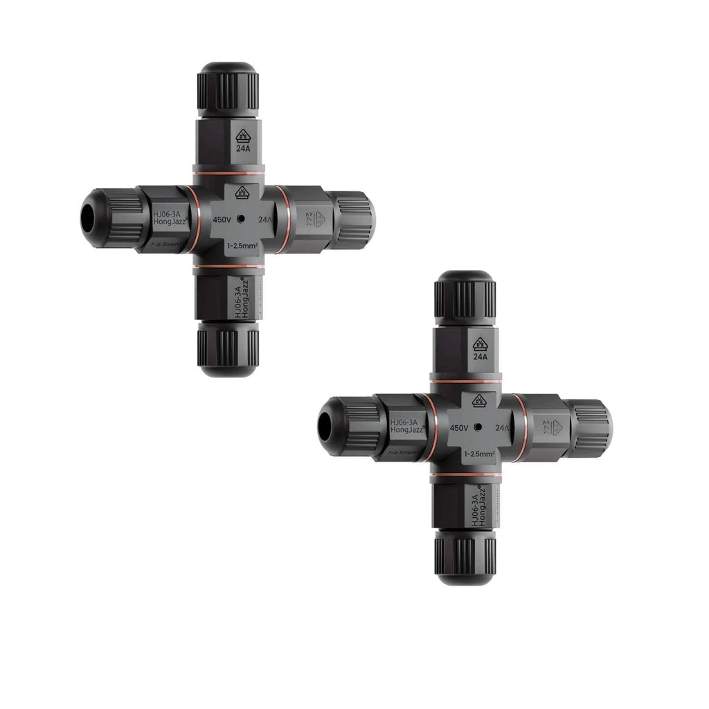 Outdoor Waterproof 3-Pin Electrical Cable Connector IP68 Junction Box