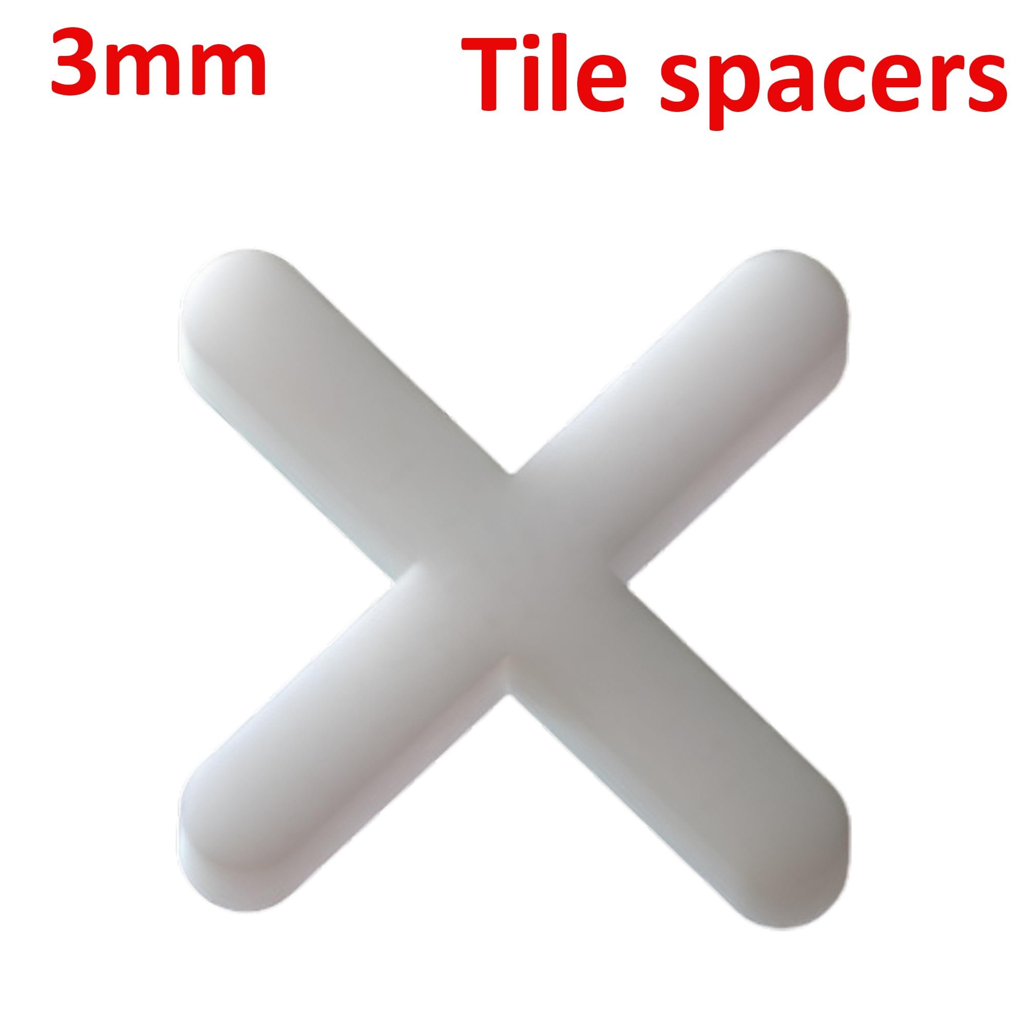200 Slab Tile Spacers Plastic Cross Shaped ~6243