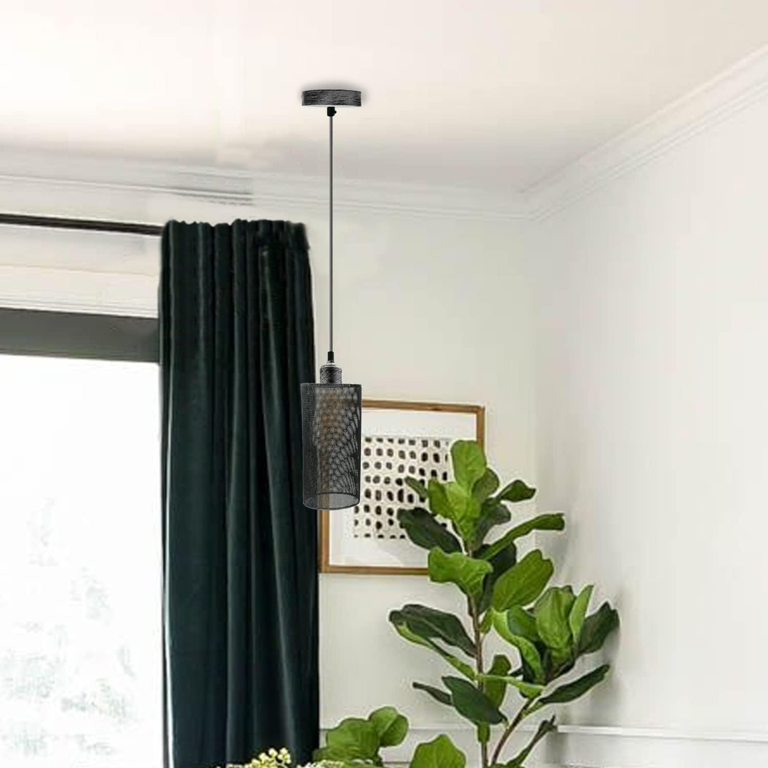 Modern Metal Drum Easy Fit Ceiling Pendant Lamp Shade for Table Lights