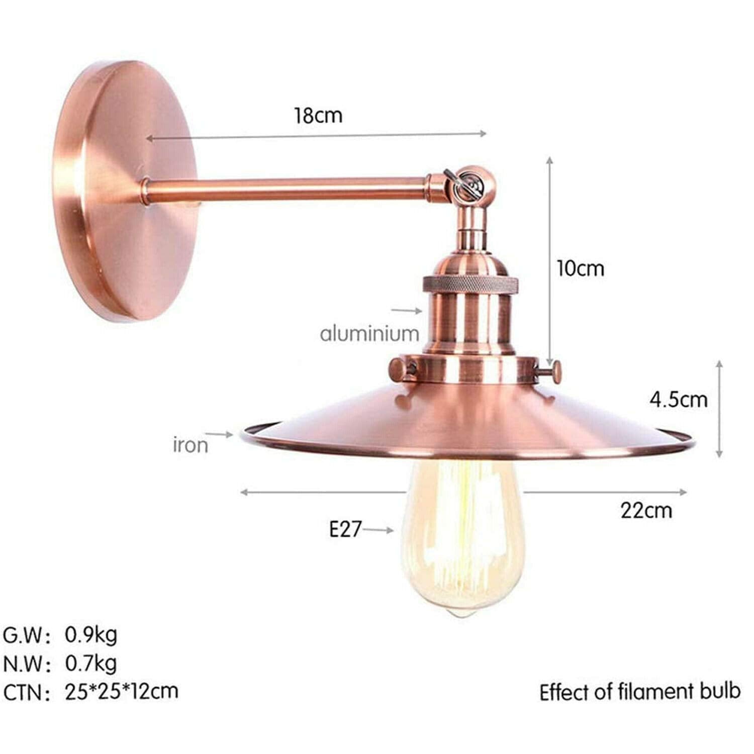 Vintage Metal Wall Sconce Light Fixtures ~6321