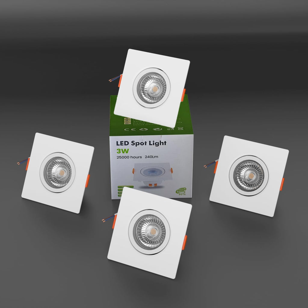 Modern Ultra Slim Recessed LED Tilt Angle Ceiling Spot Light Cool White