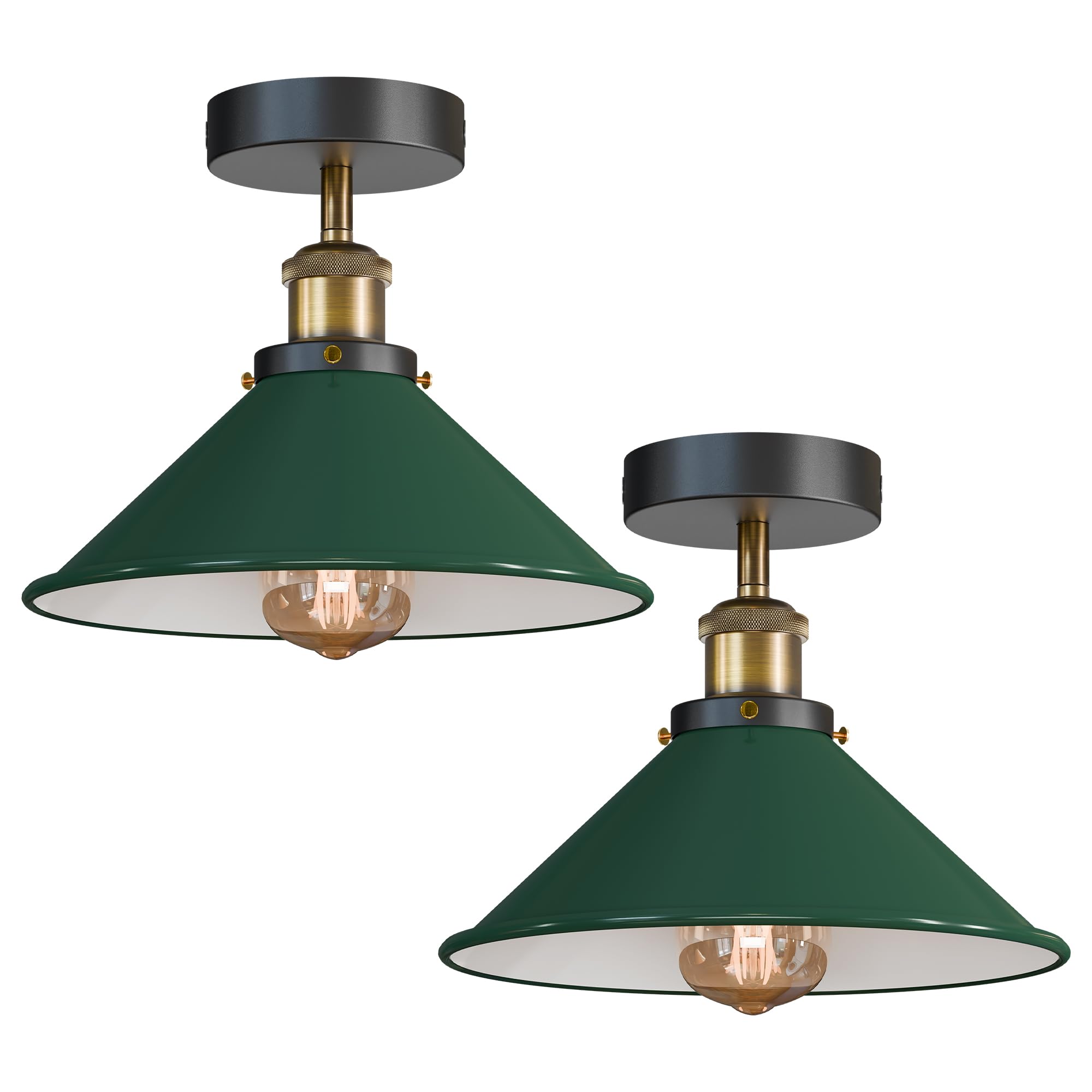 2 Pack Flush Mount Ceiling Light Lighting ~6259