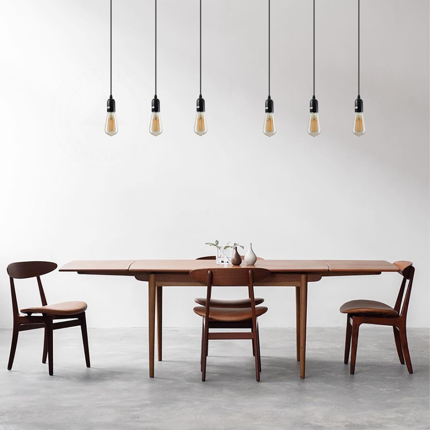 Industrial Metal Cluster Pendant Light Fixture, E27 Base, Retro Style Lighting
