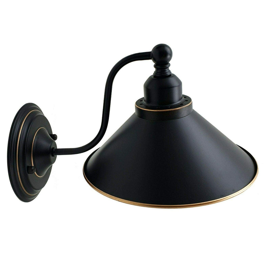 Industrial Retro Metal Wall Sconce E27 Holder, Vintage Style Light Fixture