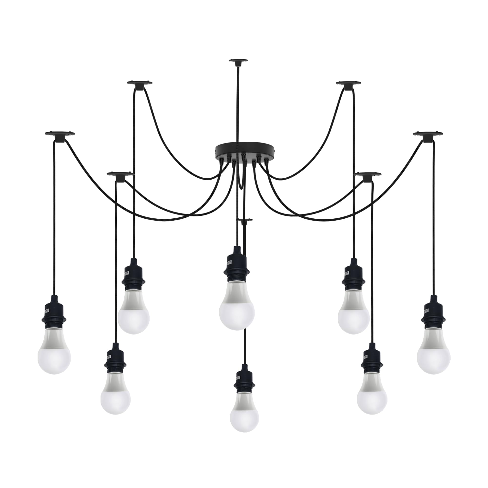 Industrial Vintage E27 Ceiling Chandelier Light ~6298