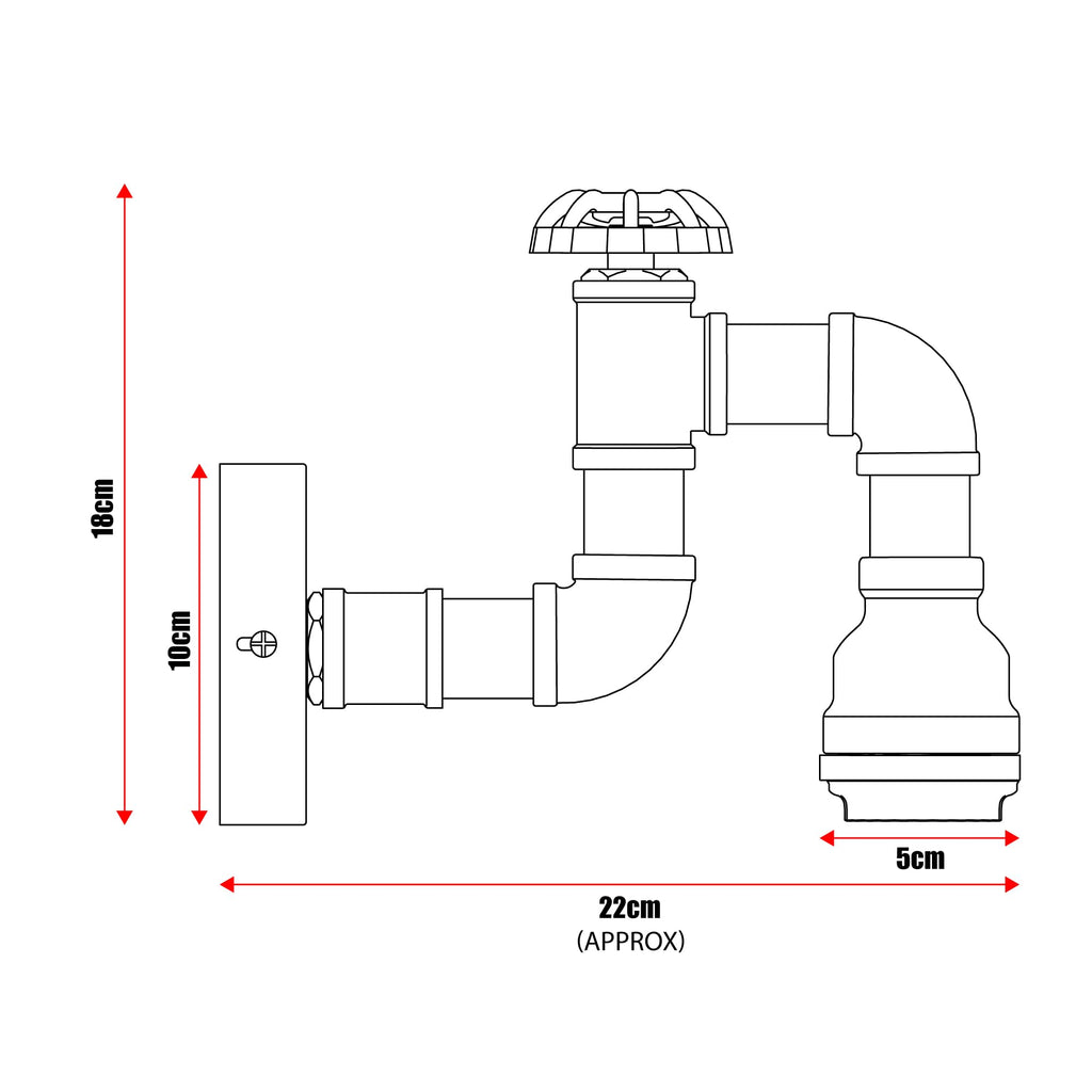 E27 Steampunk Wall Lights Indoor ~6264