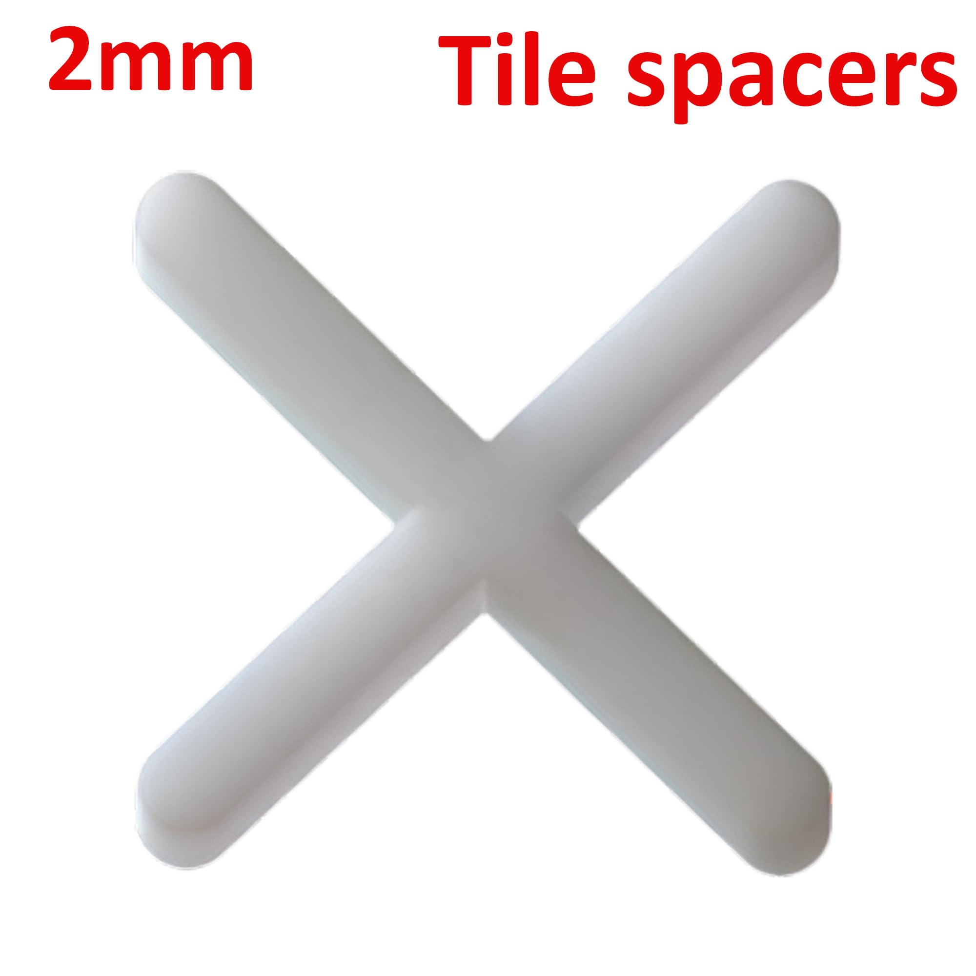 200 Slab Tile Spacers Plastic Cross Shaped ~6243