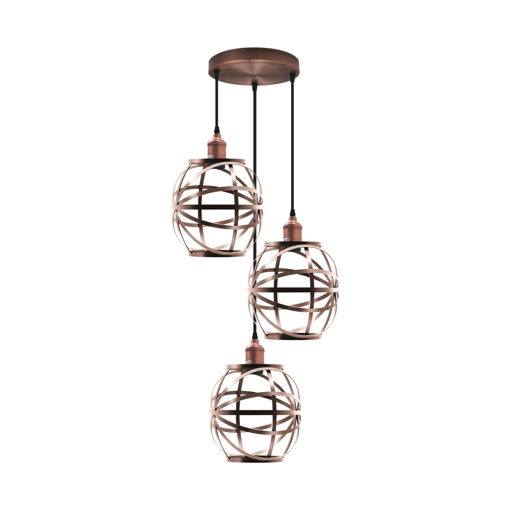 Industrial Metal Cage Pendant Light Fitting ~6353