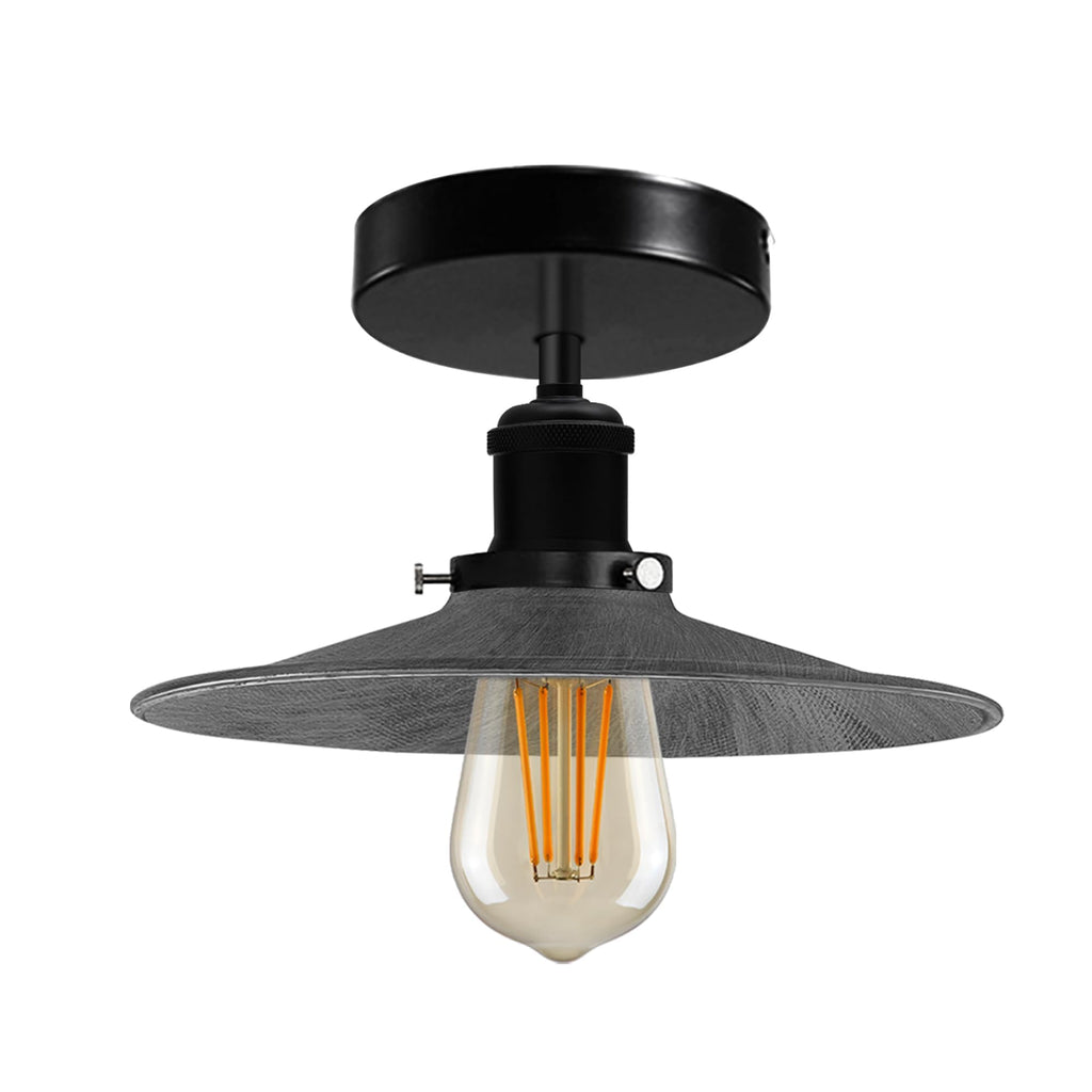 Modern Semi-Flush Mount Industrial Ceiling Light - 6267