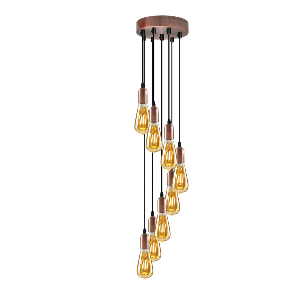 Modern Industrial E27 Pendant Light Fitting - Adjustable Height Kitchen Island