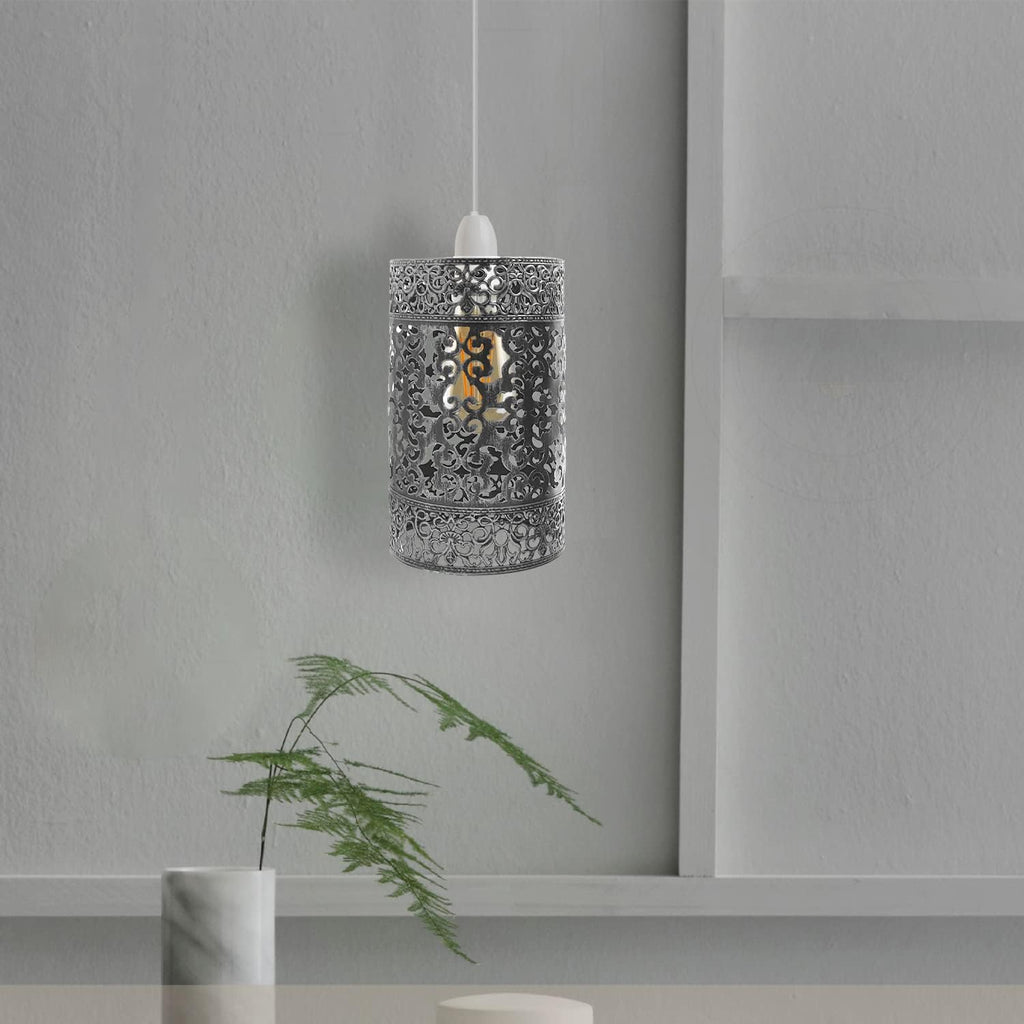Modern Metal Drum Easy Fit Ceiling Pendant Lamp Shade for Table Lights
