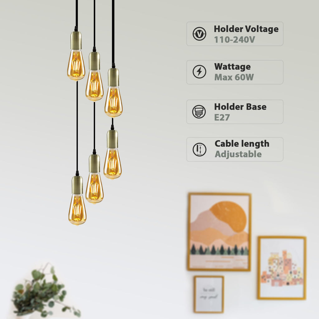Modern Industrial Style Pendant Light Fitting ~6304