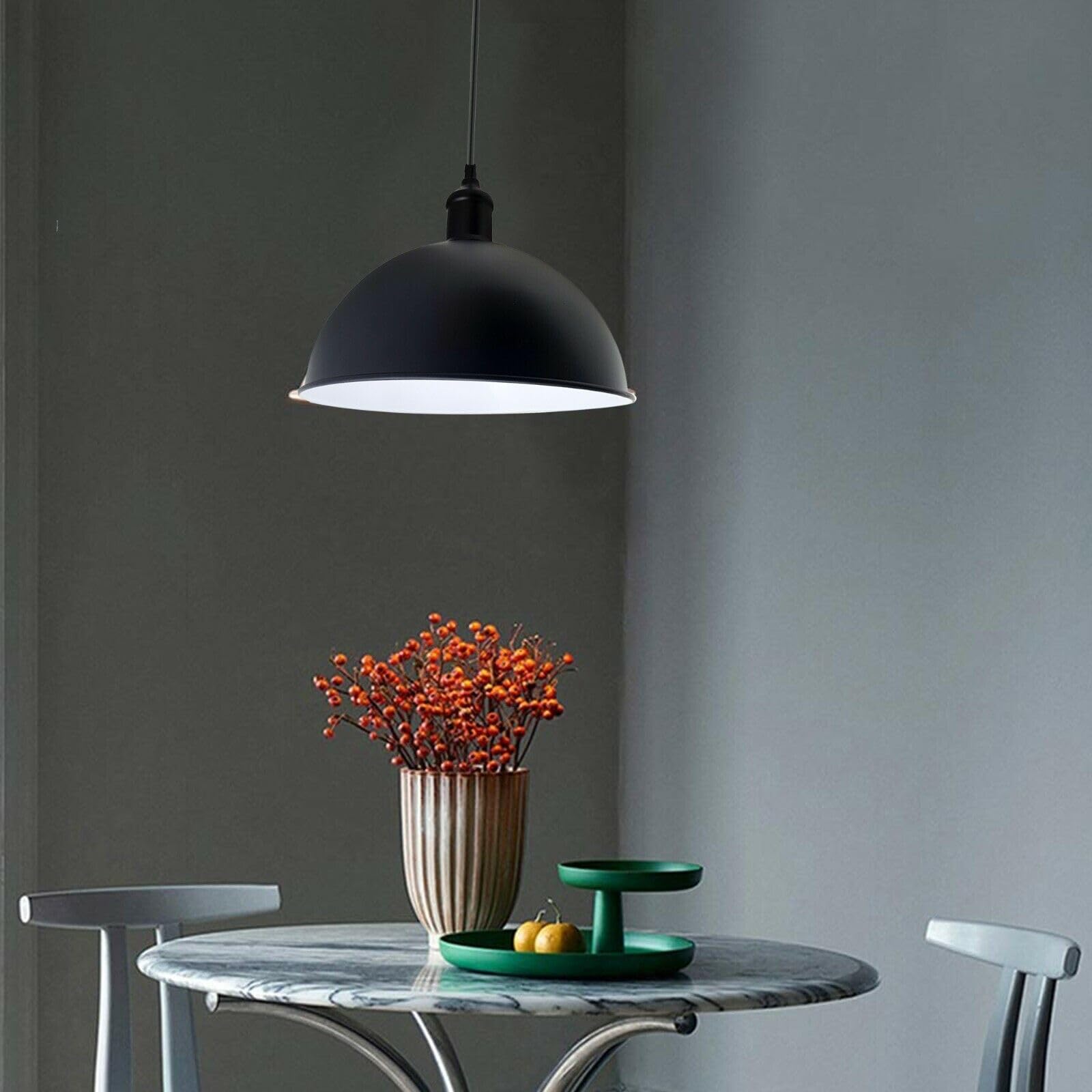 Vintage Pendant Light With E27 Holder ~6197