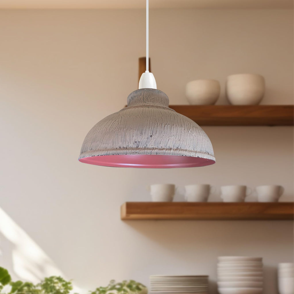 Metal Ceiling Lamp Shade 29cm Easy Fit ~6203