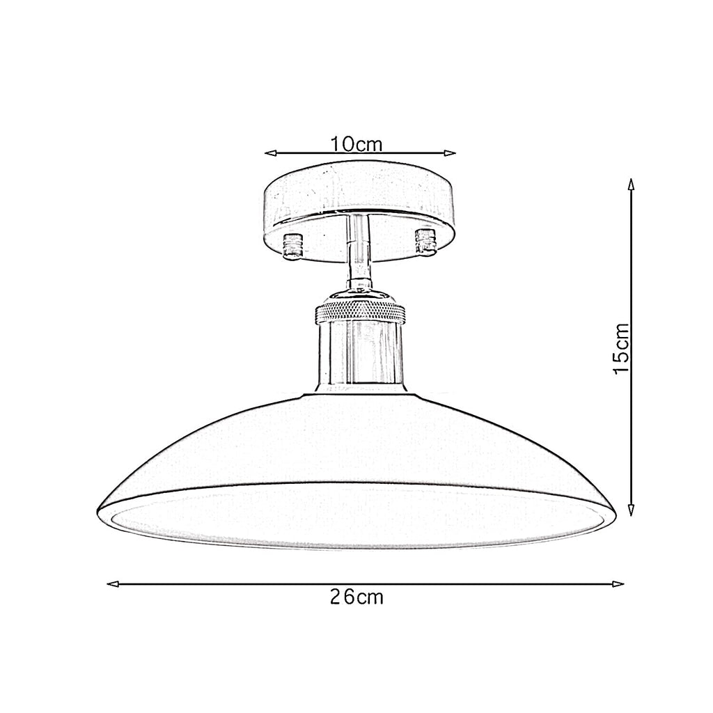 Green Metal Industrial Pendant Light, Modern Farmhouse Ceiling Fixture, E27/E26