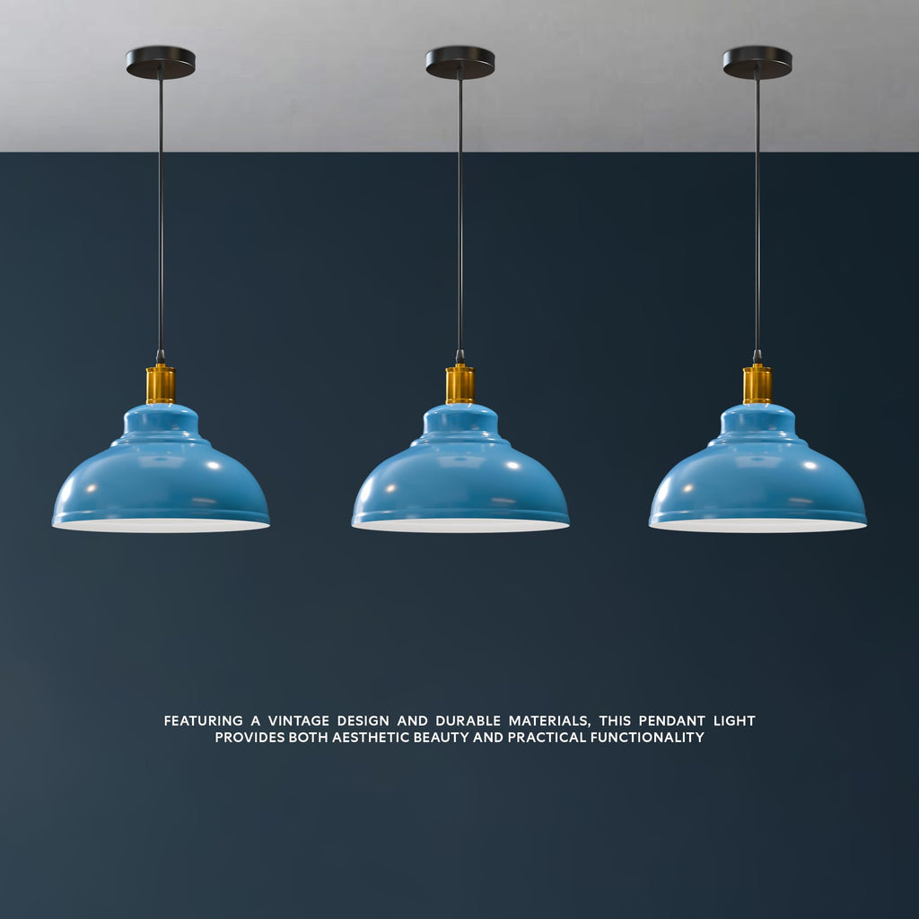 Industrial Pendant Light 29cm Metal ~6191