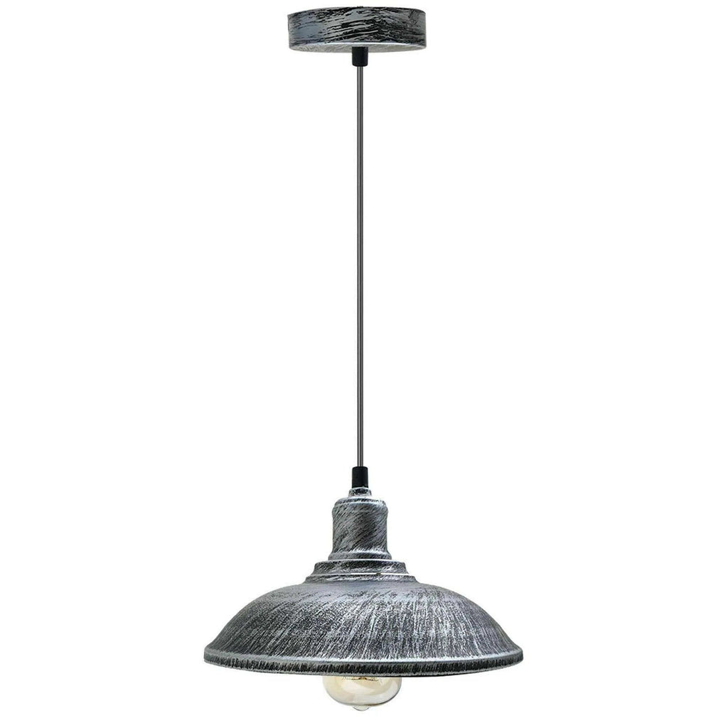 Industrial Vintage Metal Shade Hanging Ceiling Pendant Light Fixture E27 Base
