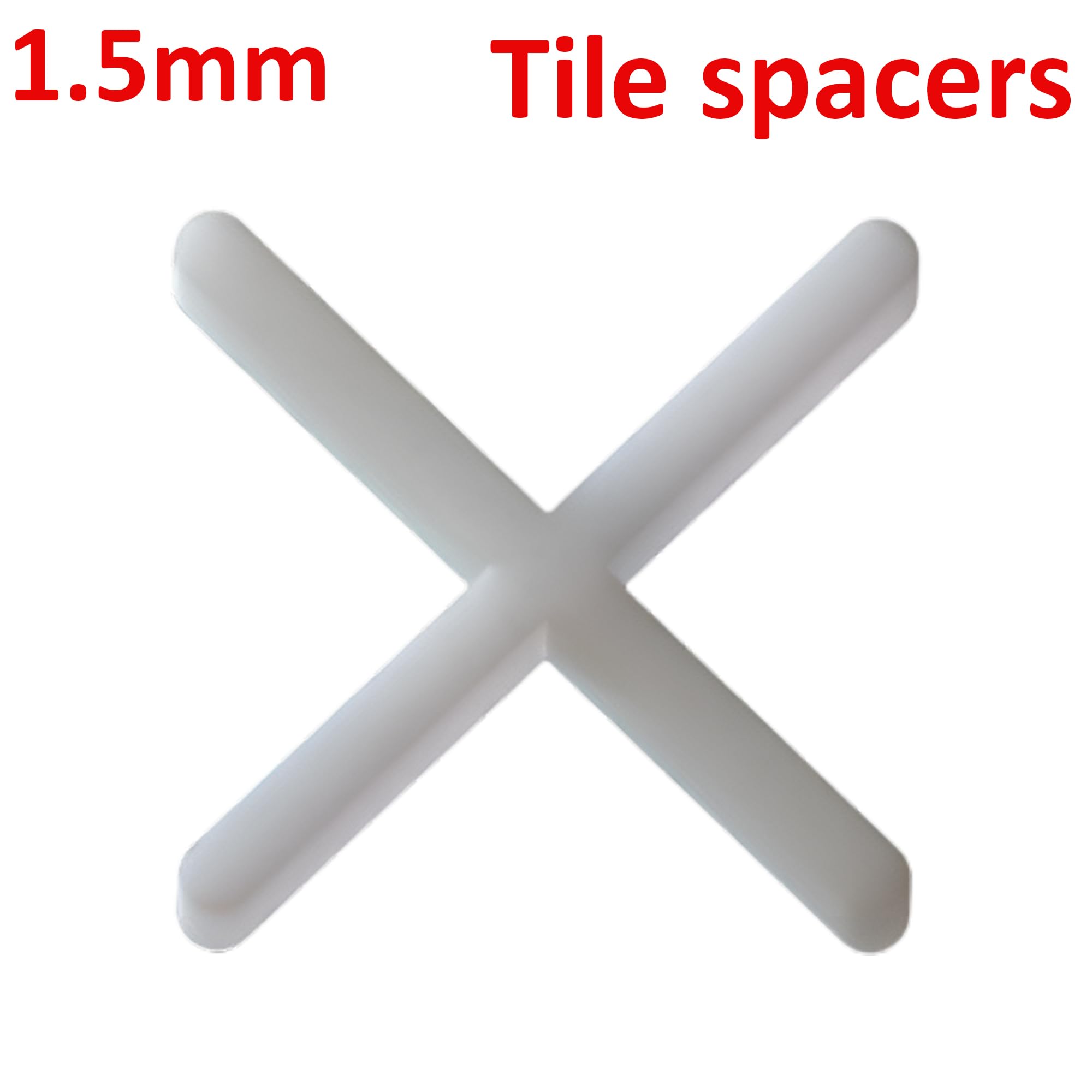 200 Slab Tile Spacers Plastic Cross Shaped ~6243