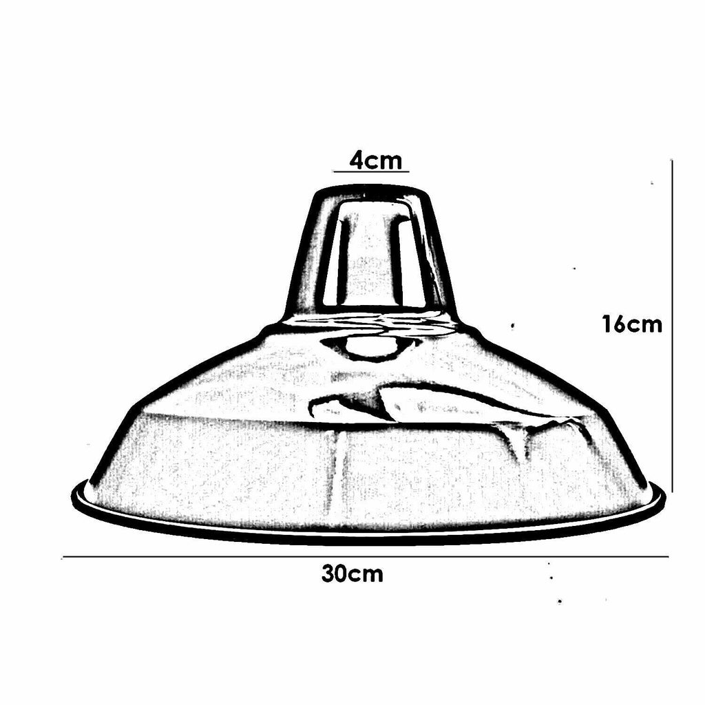 Industrial Hanging Metal Barn Slotted shade Pendant  Fitting ~5932