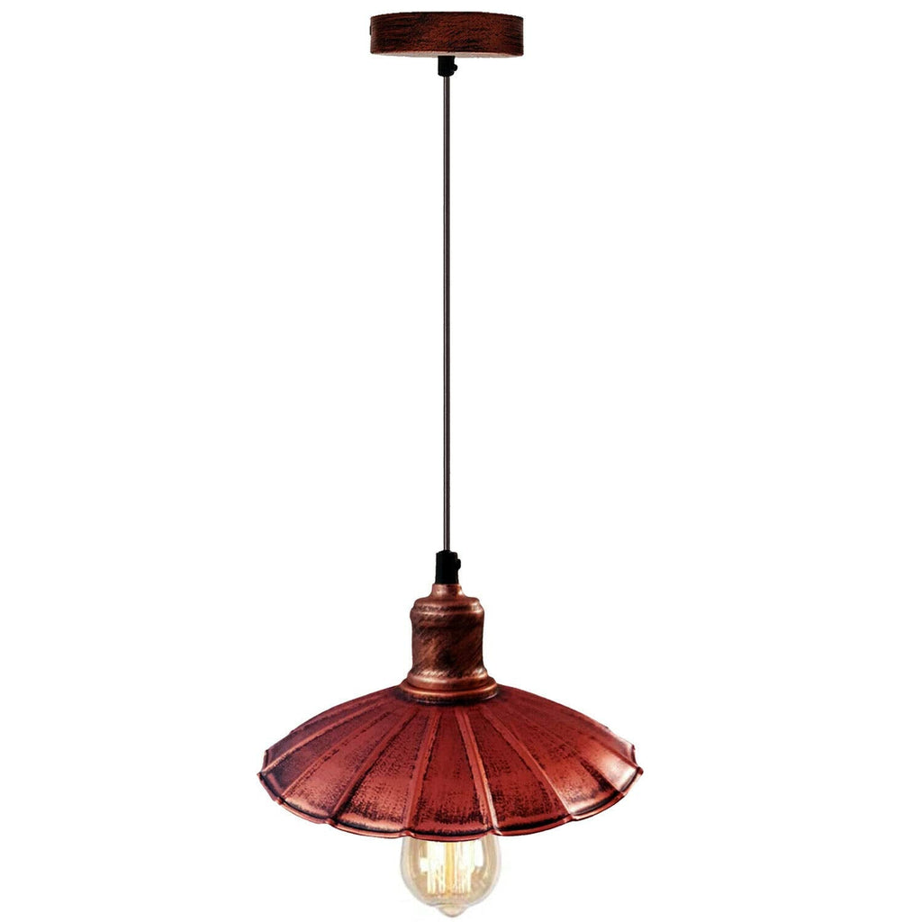 Charming Vintage Industrial Metal Pendant Light Fixture for Kitchen, Hallway, Cafe