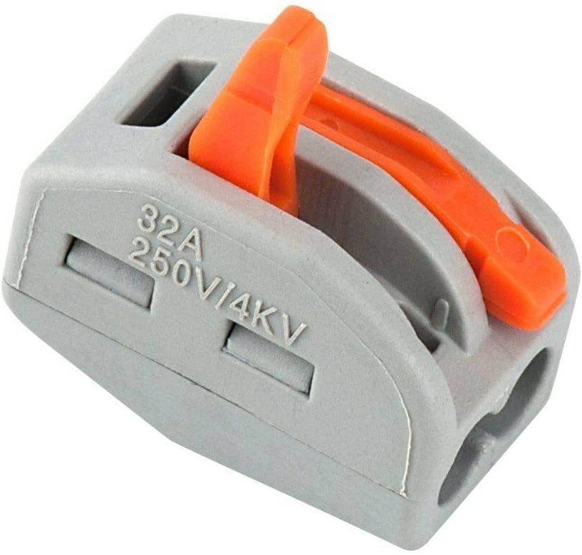 Reusable Spring Lever Electrical Wire Connectors, 2/3/5 Way, Quick Push-In Terminal Block