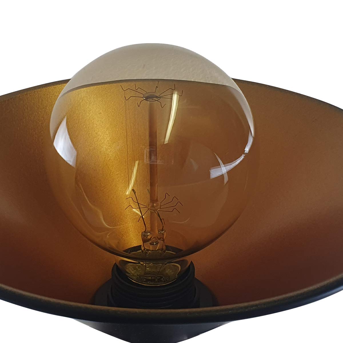 Industrial Retro Pipe Ceiling Light Fixture, Vintage B22 Bayonet Socket
