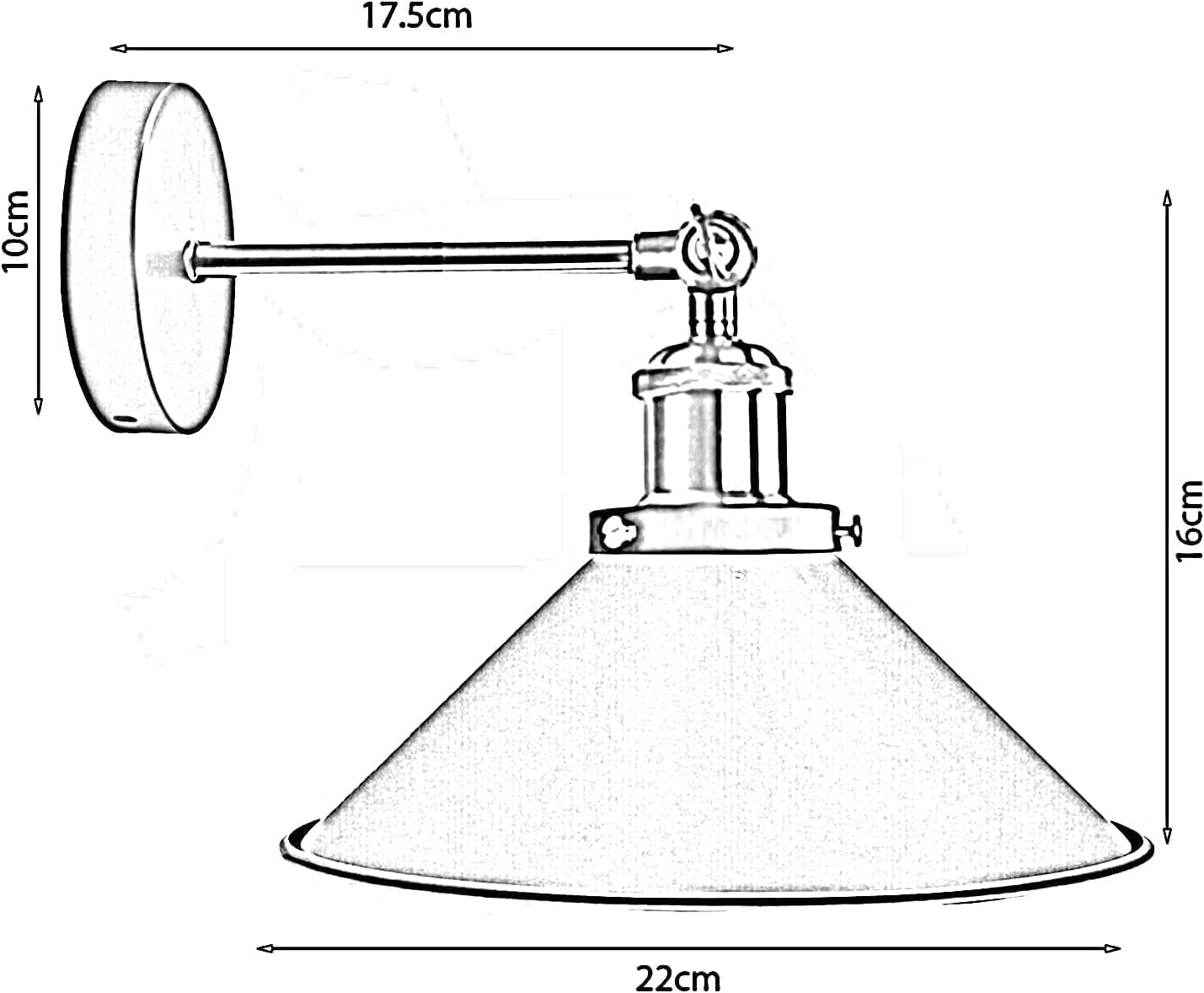 Industrial Metal Wall Sconce LED Light Fixtures ~ 6278