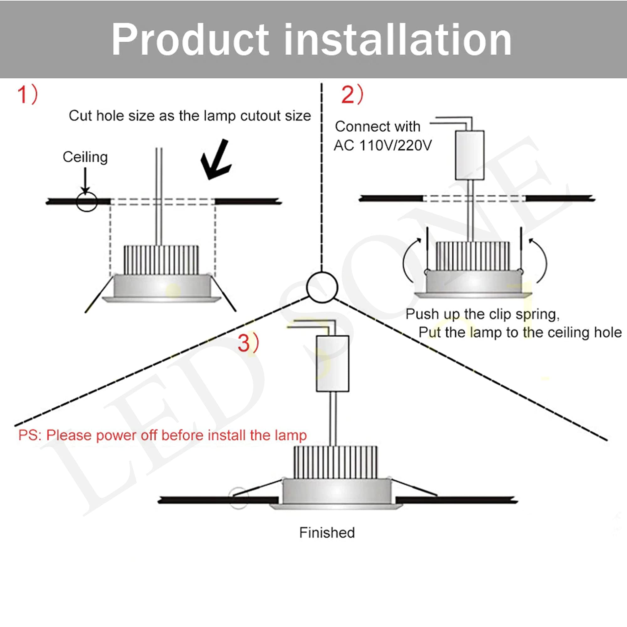 Smart LED Ceiling Light Panels ~6313