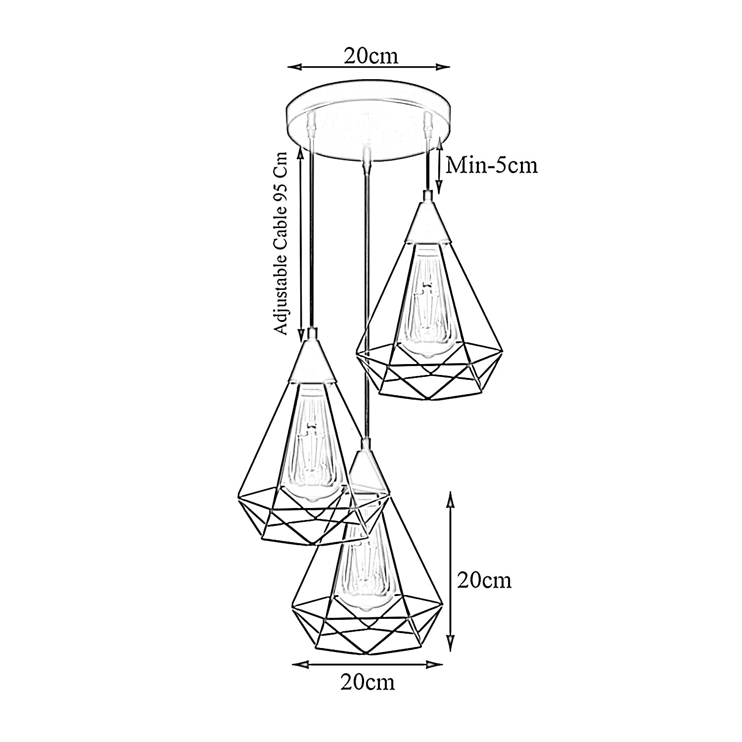 Industrial Metal Ceiling Pendant Lamp ~6354