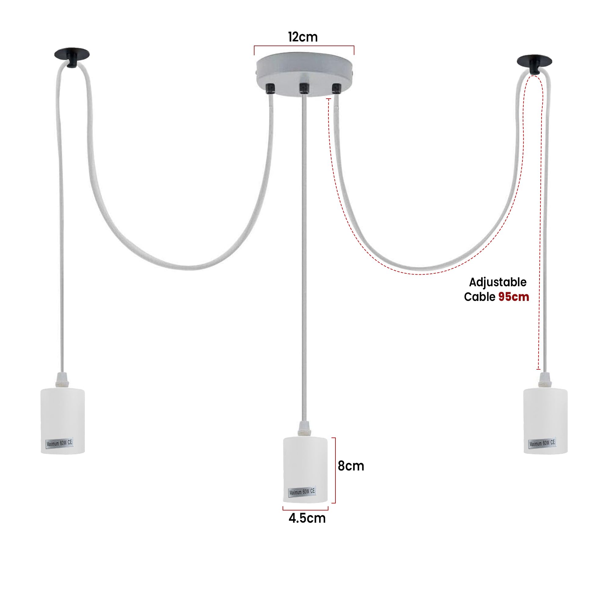 Industrial LED Chandelier Light Fixture ~6376