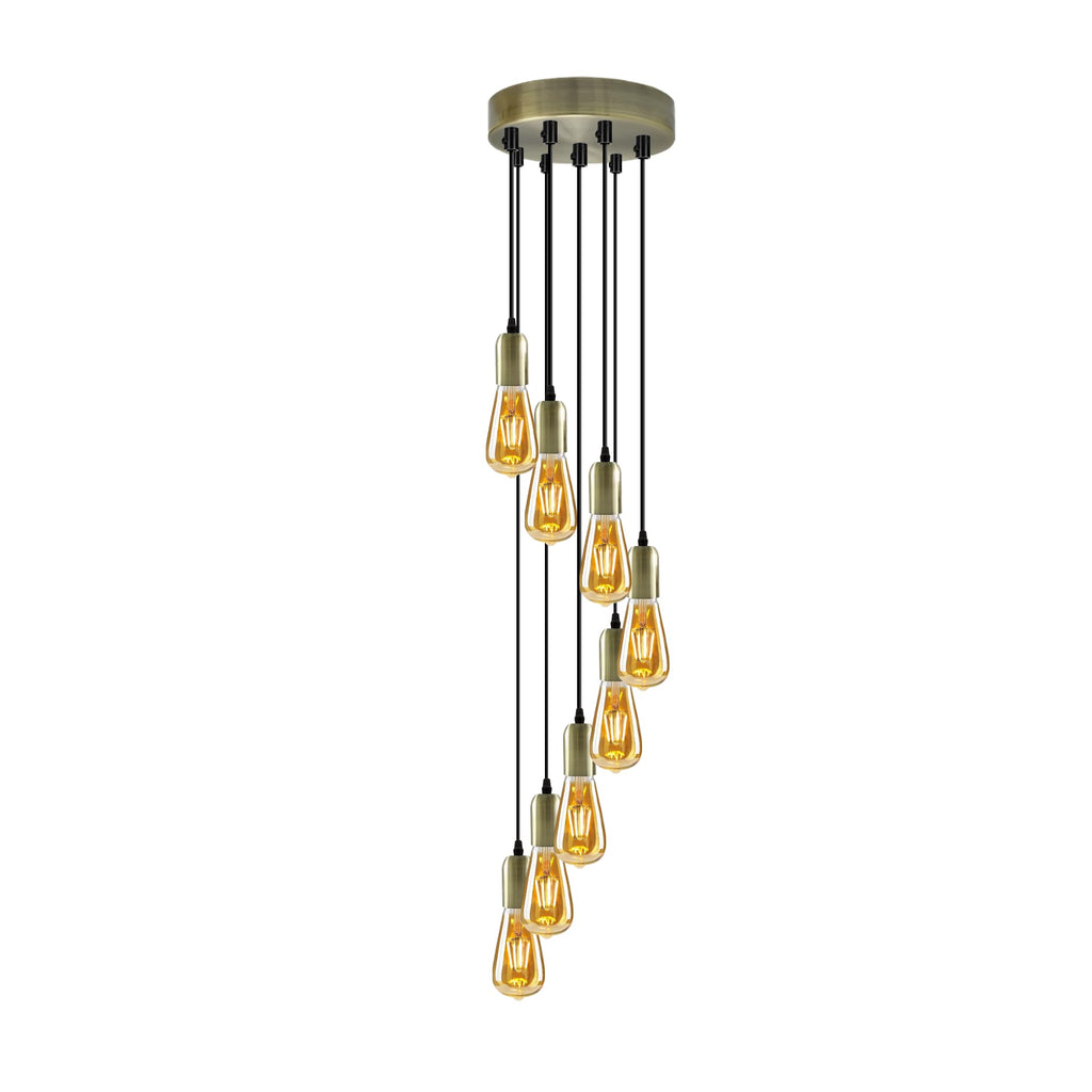 Modern Industrial E27 Pendant Light Fitting - Adjustable Height Kitchen Island