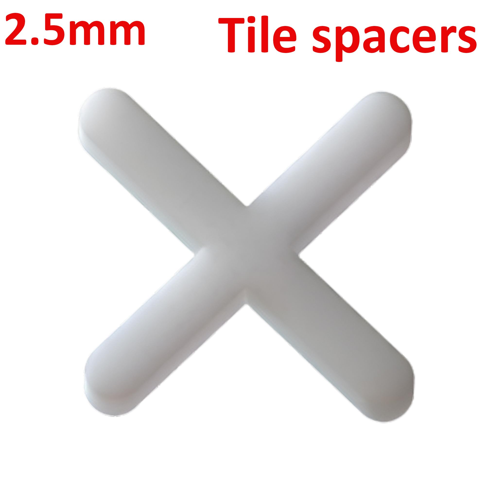 200 Slab Tile Spacers Plastic Cross Shaped ~6243