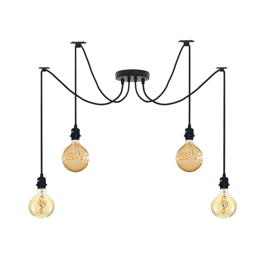 Industrial Vintage E27 Ceiling Chandelier Light ~6298