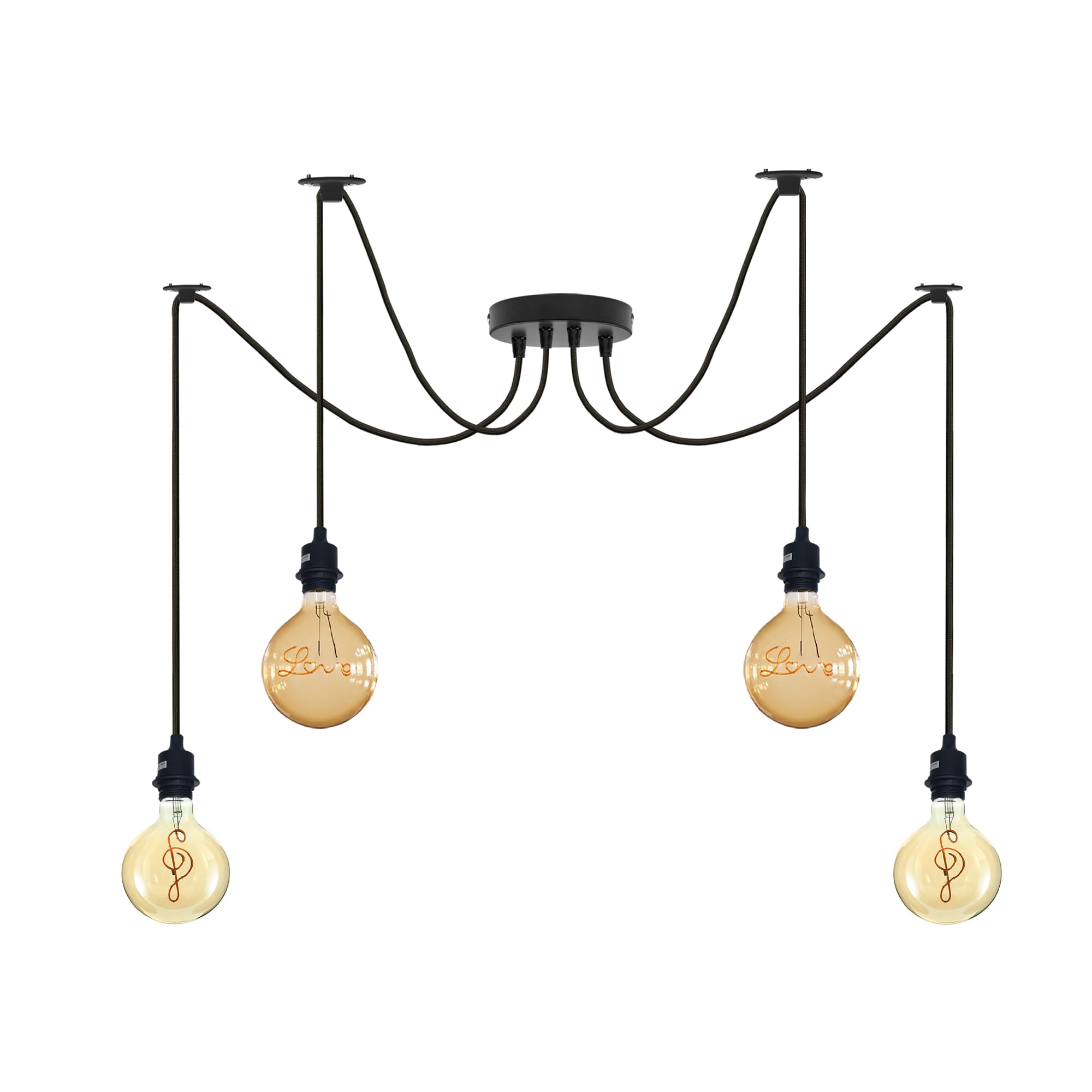 Industrial Vintage E27 Ceiling Chandelier Light ~6298