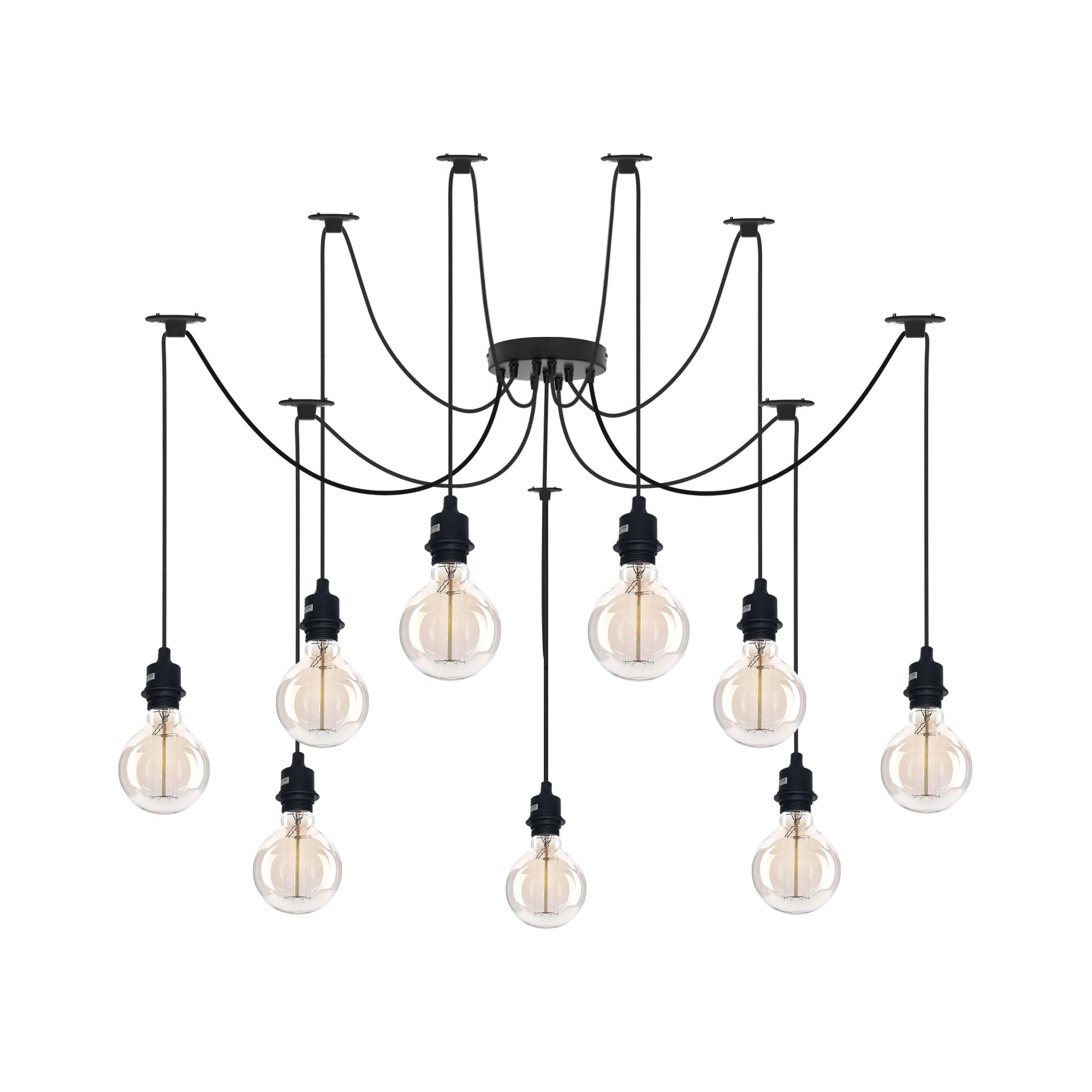 Industrial Vintage E27 Ceiling Chandelier Light ~6298