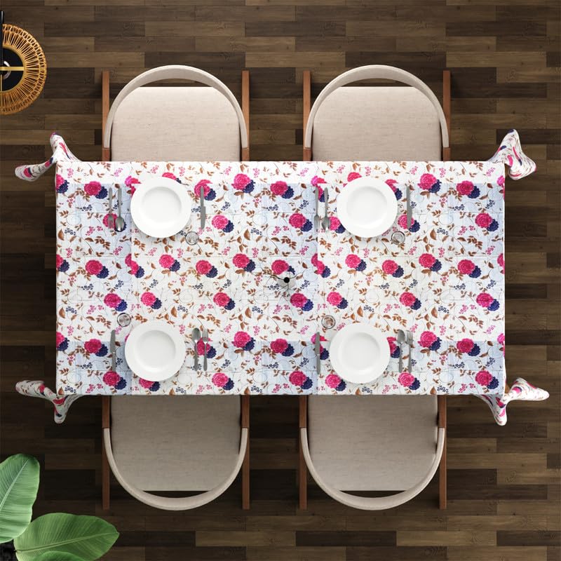 Durable Rectangular Polyester Fabric Tablecloth: Washable, Oil-Proof, Stain-Resistant Table Cover
