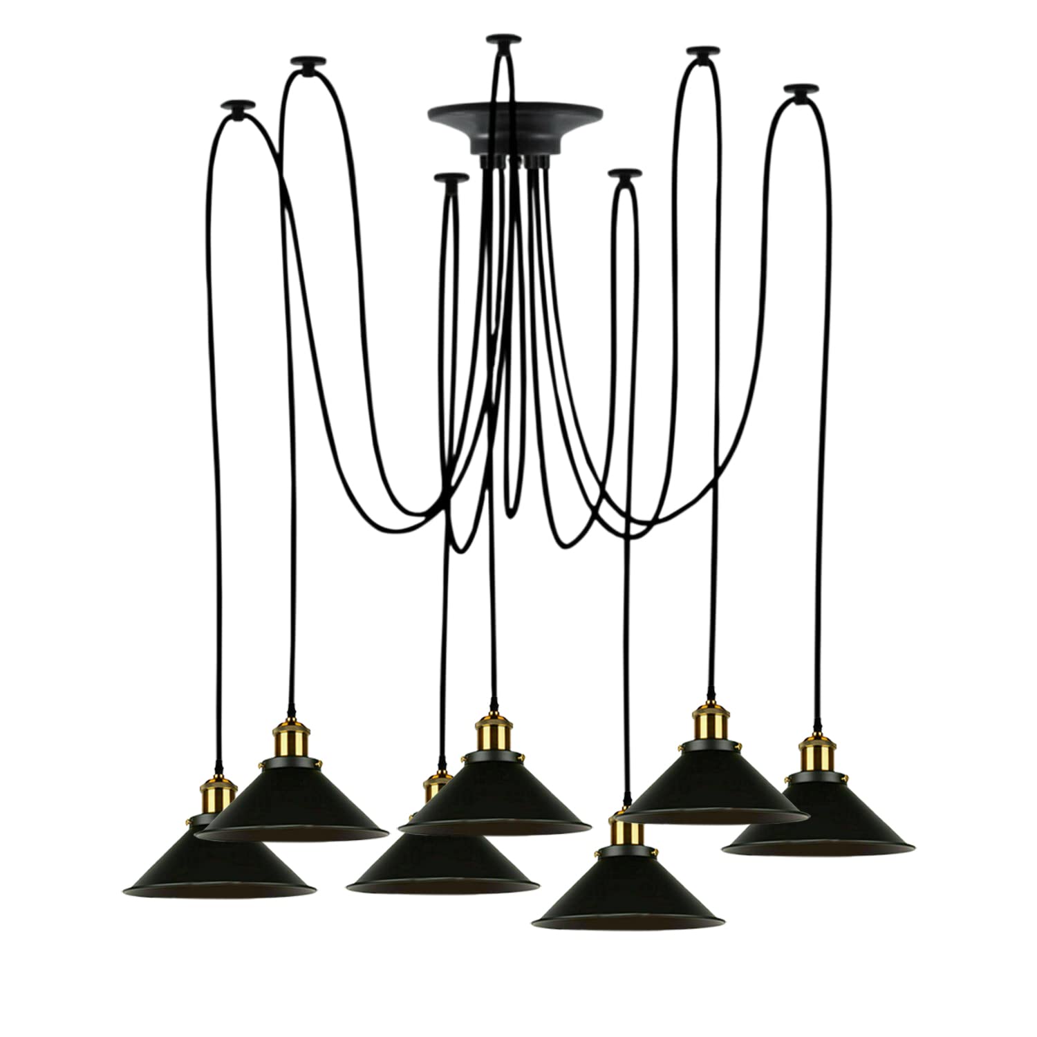 Multi Fleming Spider Pendant Light Black ~6165