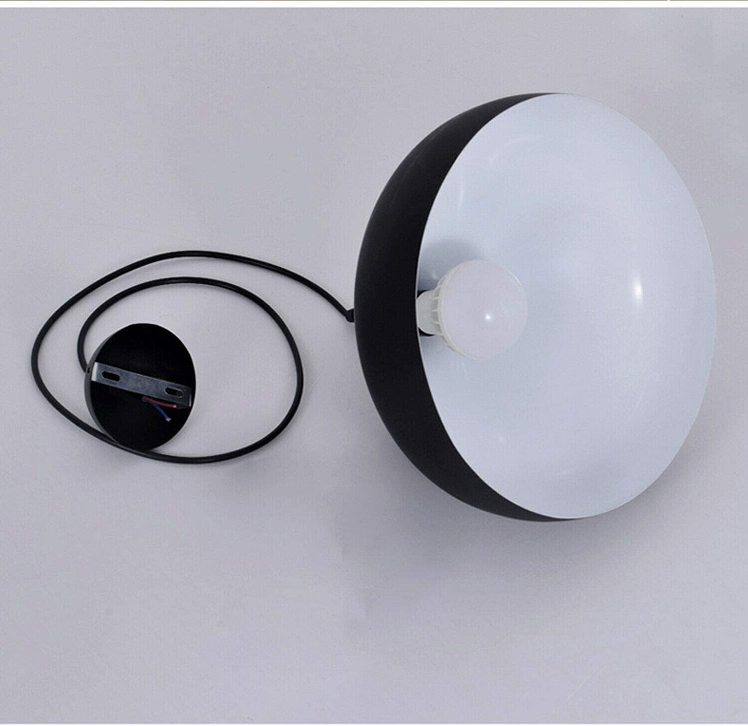 Industrial Vintage Metal Dome Pendant Light Fixture, Dimmable E27 Base Ceiling Lamp