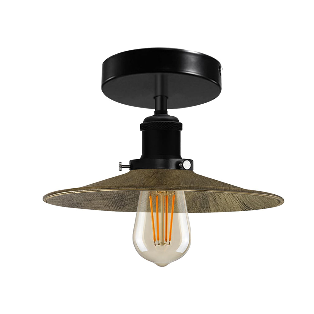 Modern Semi-Flush Mount Industrial Ceiling Light - 6267