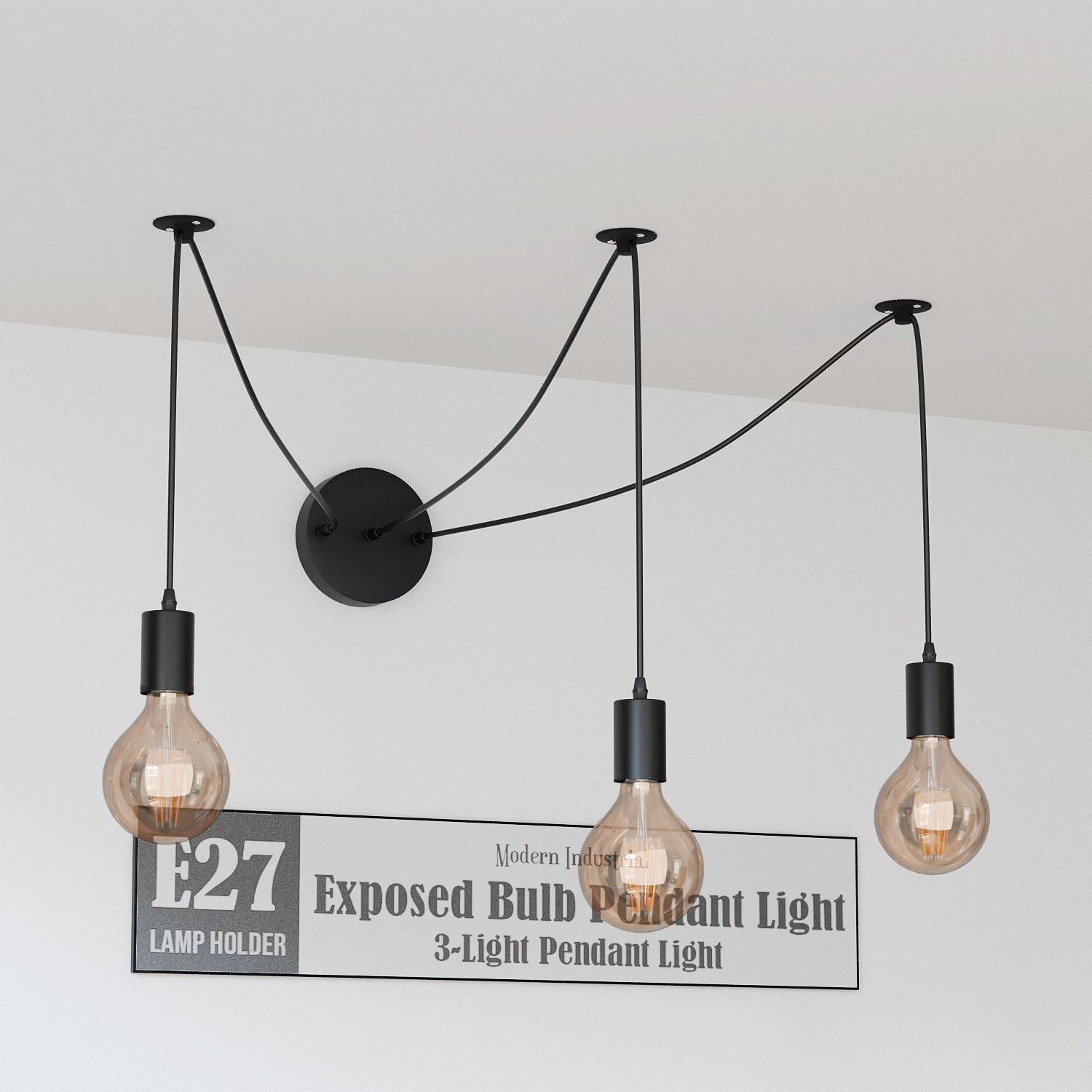 Industrial LED Chandelier Light Fixture ~6376