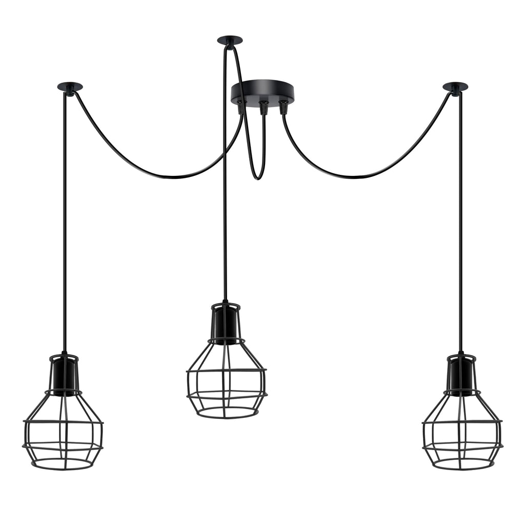 Modern Industrial Spider Pendant Chandelier Lighting Kit – Multi-Arm Ceiling Fixture