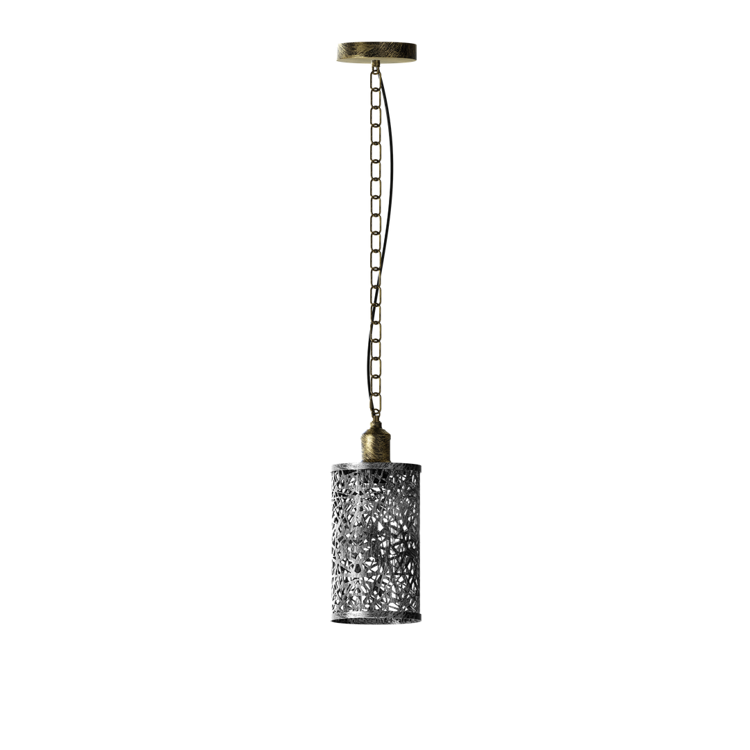 Vintage Industrial Metal Wire Cage Pendant Light Fixture E27 Adjustable Hanging Lamp