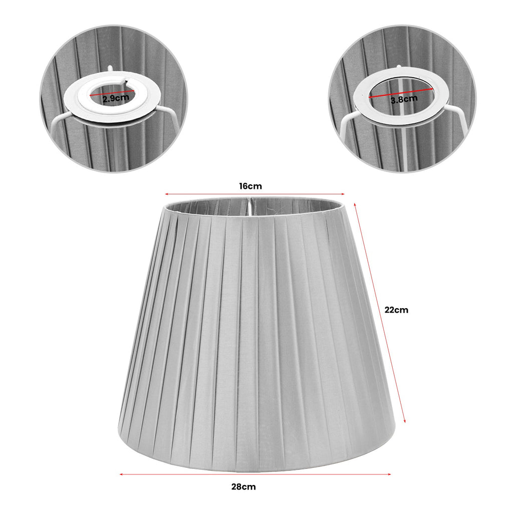 Modern Fabric Coolie Table Lampshade - Stylish Easy-Fit Light Shade