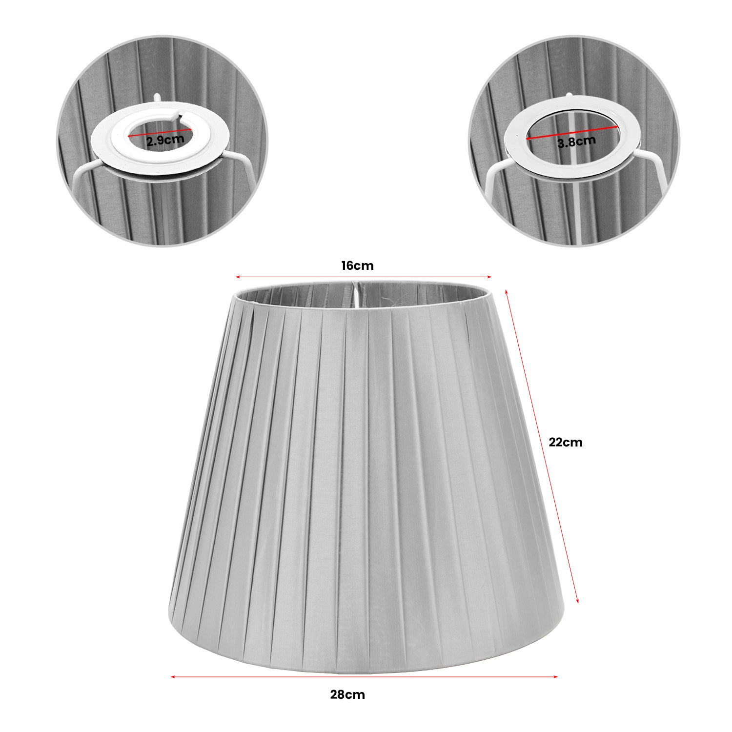 Modern Fabric Coolie Ceiling Lamp Shade for Home Decor Lighting