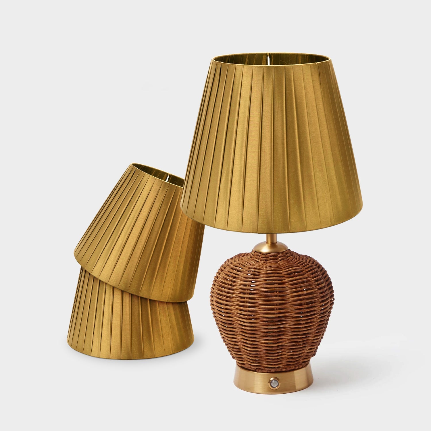 Modern Fabric Coolie Table Lampshade - Stylish Easy-Fit Light Shade