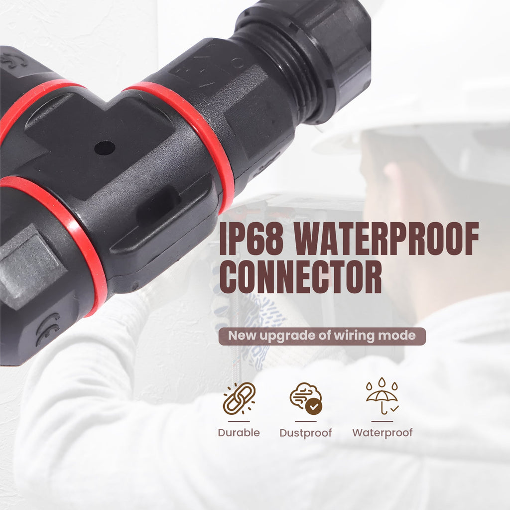IP68 Waterproof Electrical Junction Box Cable Connector: Secure Outdoor Wire & Lighting