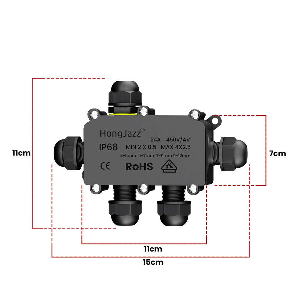 IP68 Underground Waterproof Electrical Junction Box Cable Protection Connectors