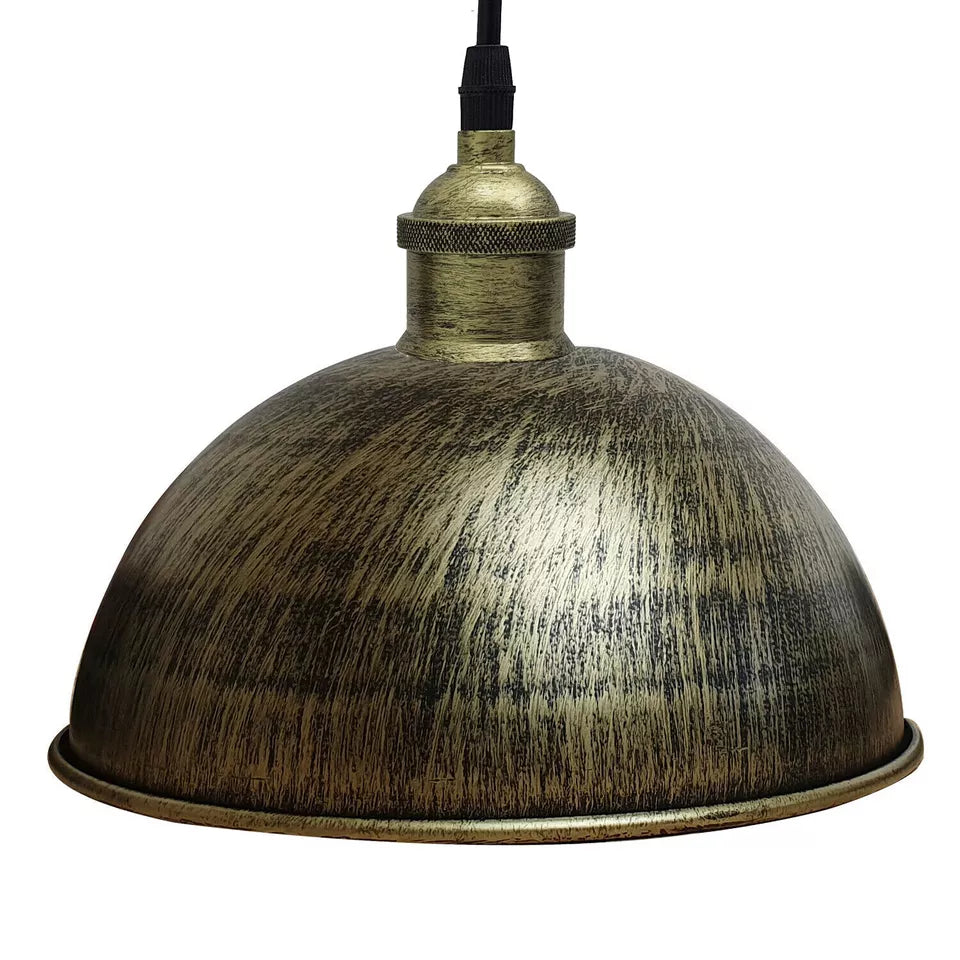 Industrial Metal Pendant Light Fixture, Adjustable Height, E27 Bulb Compatible