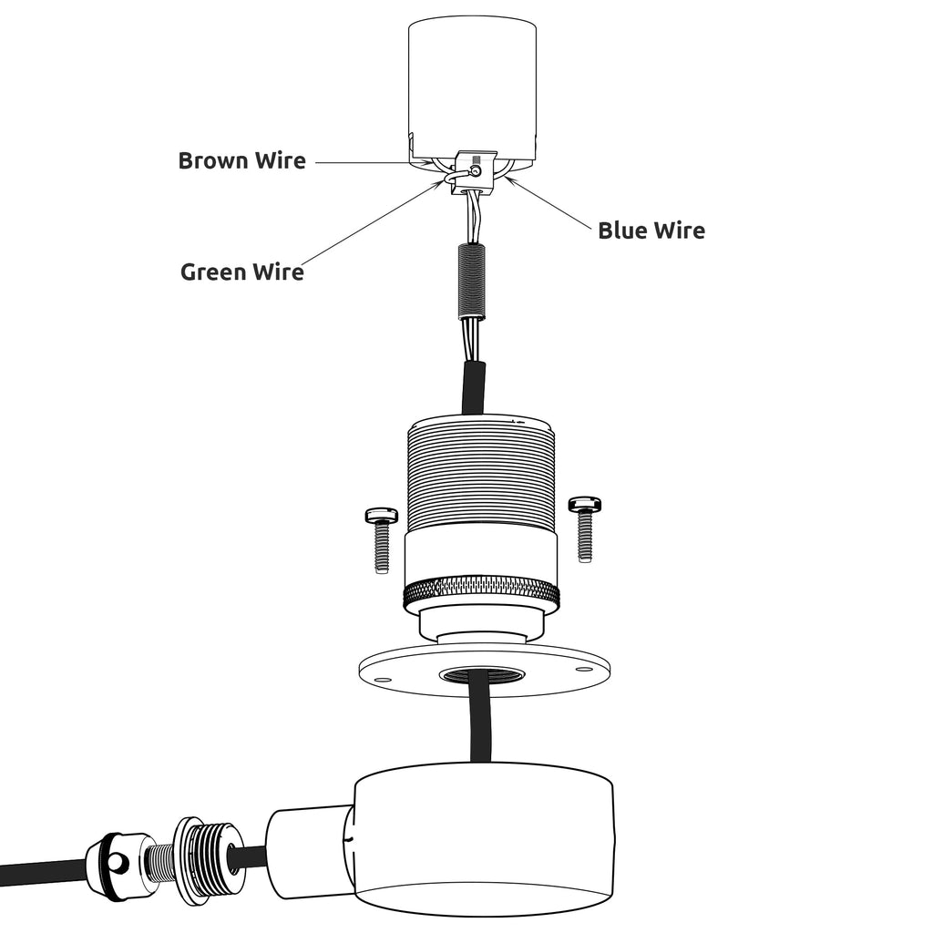 Conduit Pipe Table Lamp Kit with Dimmer Switch Steampunk Light -5651